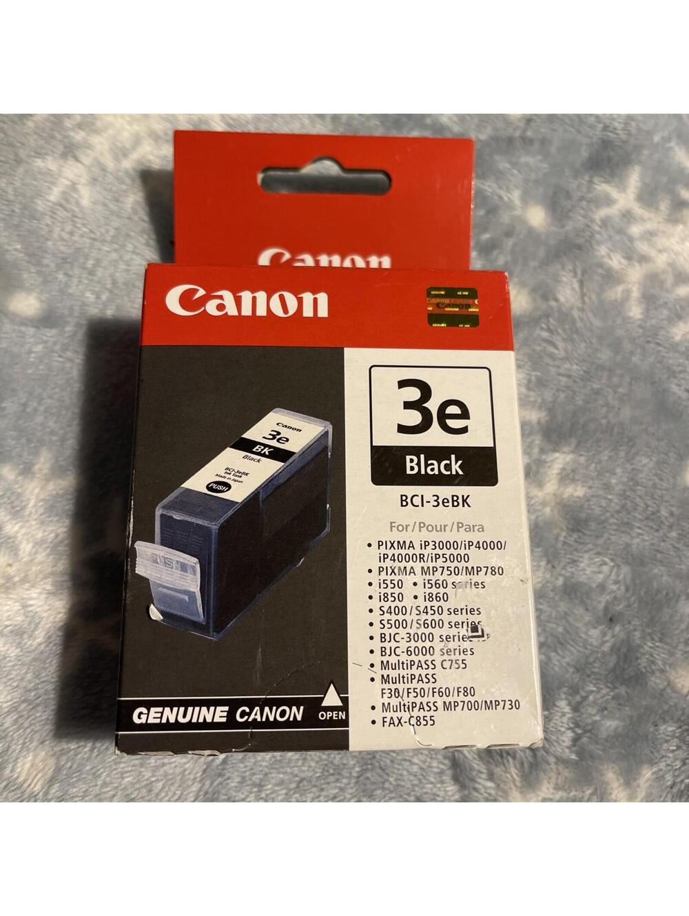 Genuine Canon BCI-3eBk black ink BCI3 MP780 iP5000 iP4000 i860 i850 S750 F80 F60